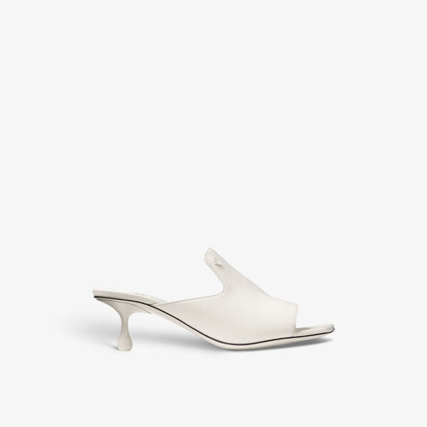 

Кожаные босоножки ander на каблуке с квадратным носком Jimmy Choo, цвет latte