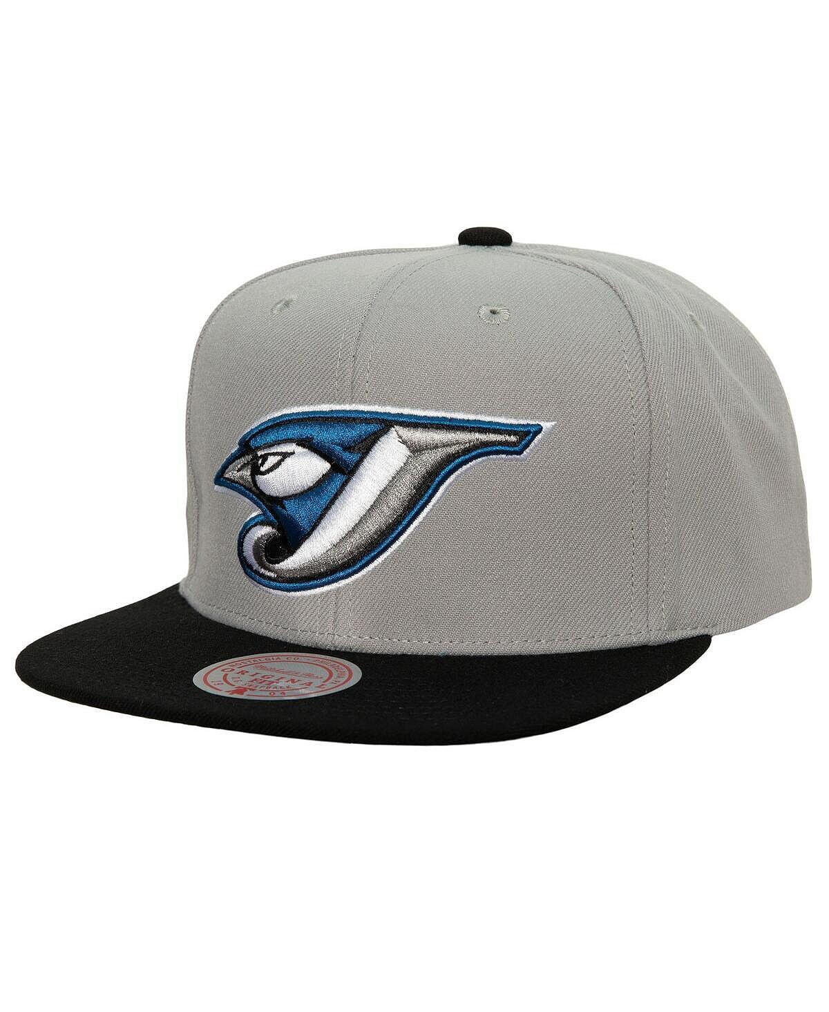 

Мужская серая выездная шляпа Snapback Toronto Blue Jays Cooperstown Collection Mitchell & Ness