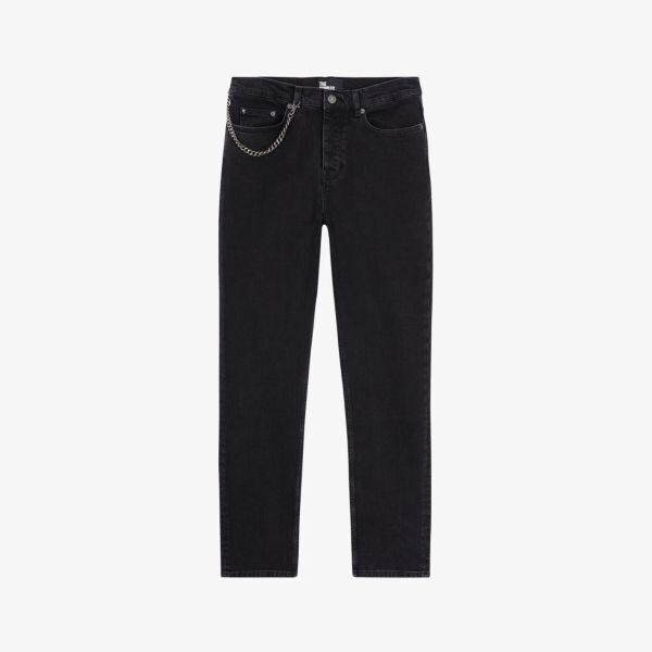 

Джинсы прямого кроя с цепочкой на талии The Kooples, черный