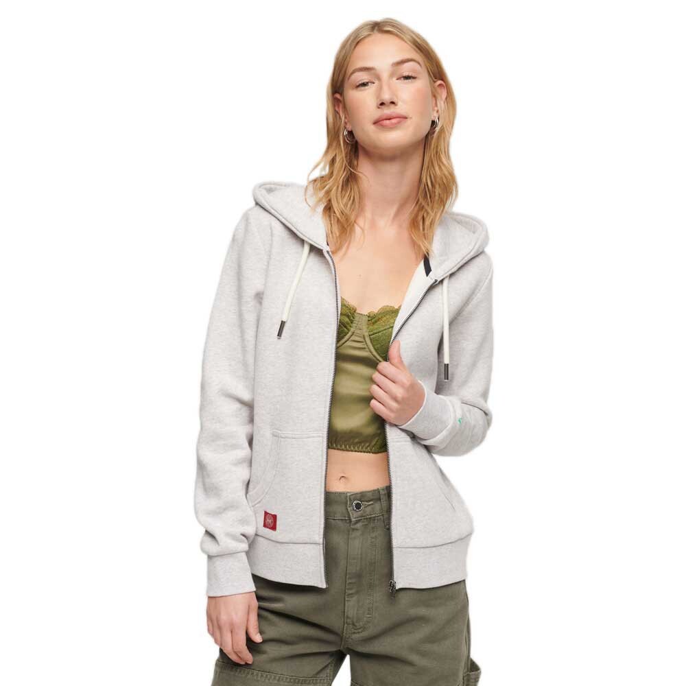 

Толстовка Superdry Athletic College Full Zip, бежевый