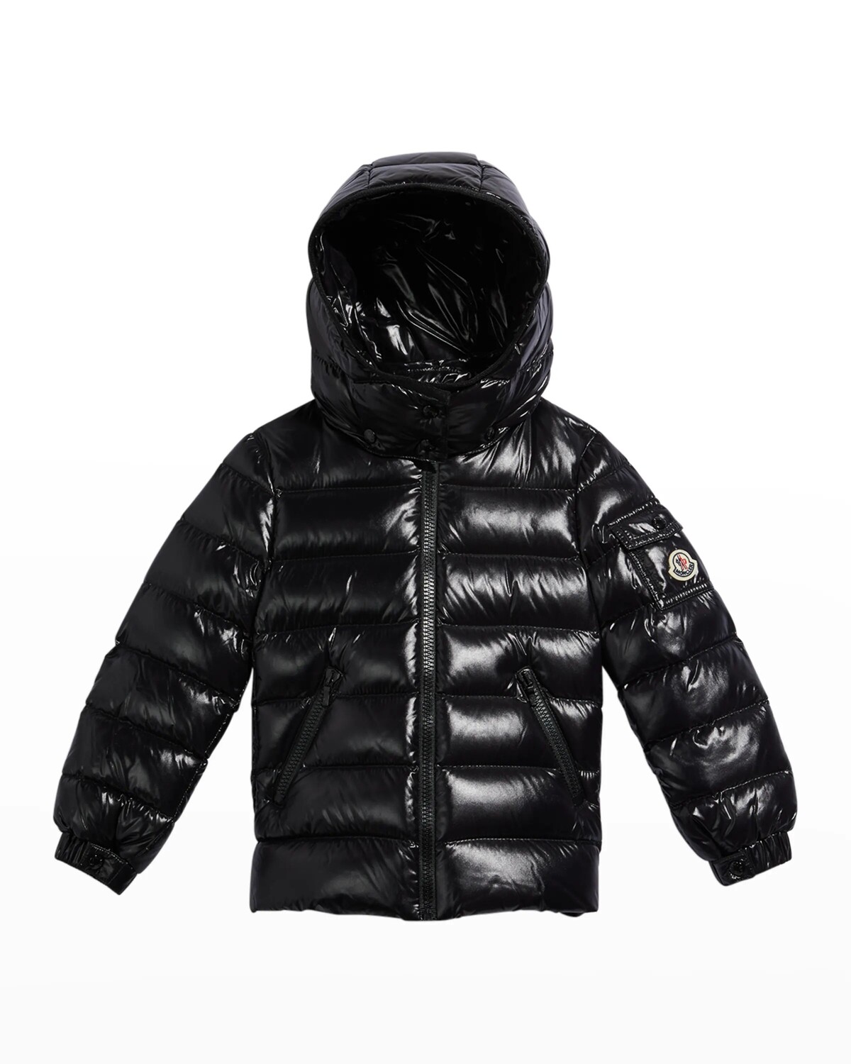 Стеганая куртка с логотипом Bady для девочек Moncler, цвет Black