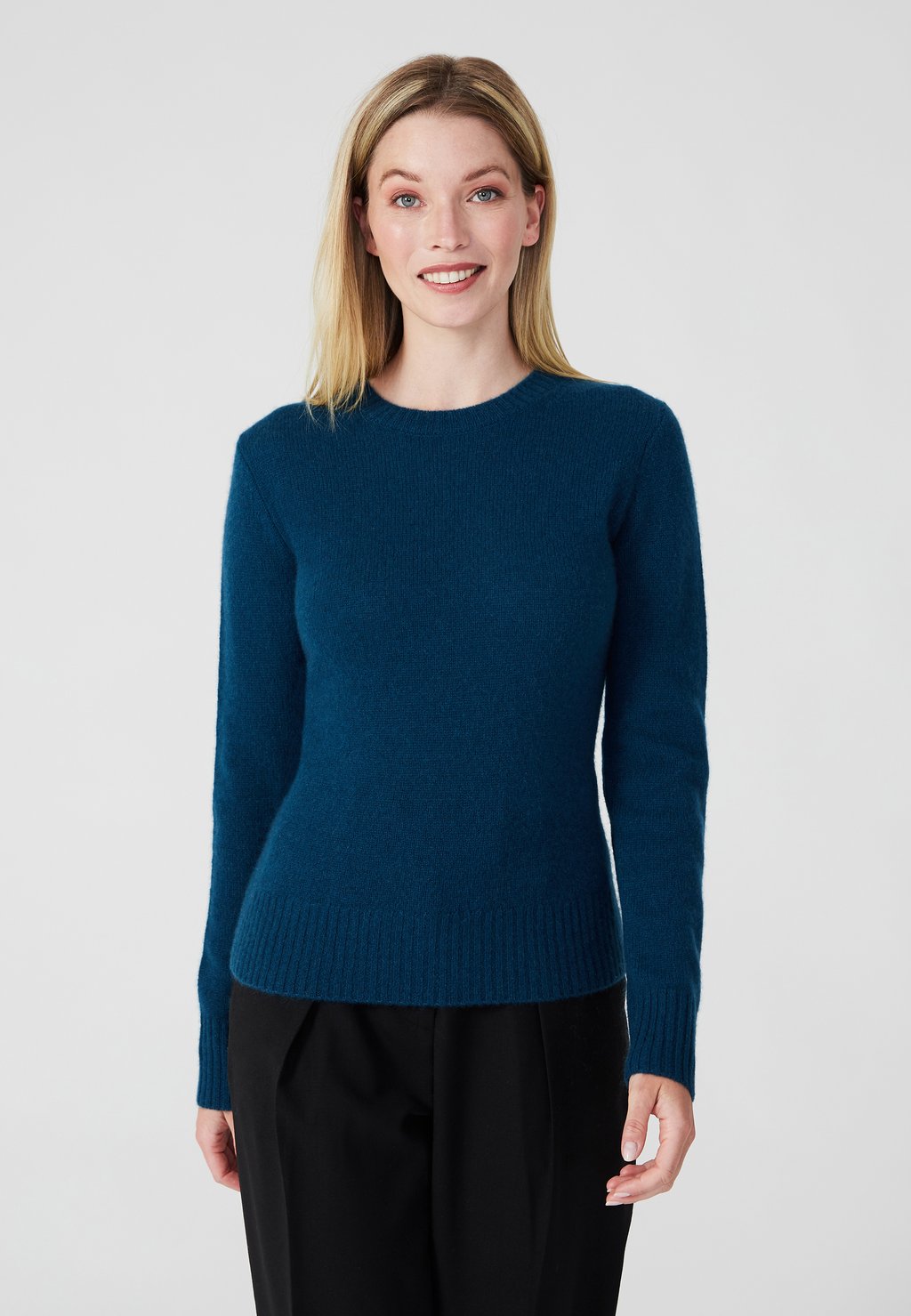 вязаный свитер v neck style republic цвет fancy blue Вязаный свитер Style Republic, цвет dark slate blue