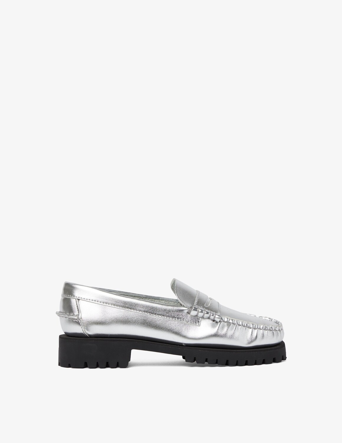 

Кожаные лоферы Sebago, серебряный