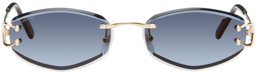 

Золотисто-синие солнцезащитные очки Signature C de Cartier CT0467S Cartier