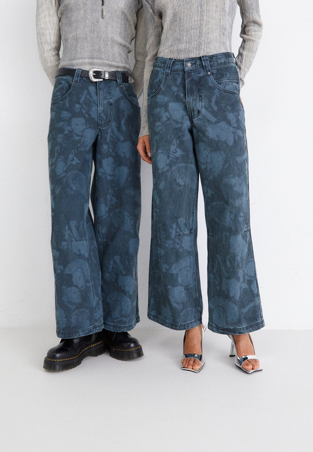 

Джинсы свободного кроя UNISEX Jaded London, синий деним