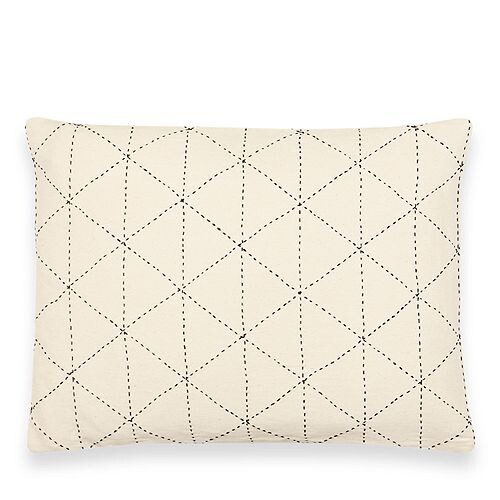 

Маленькая декоративная подушка с графиком Anchal, цвет White