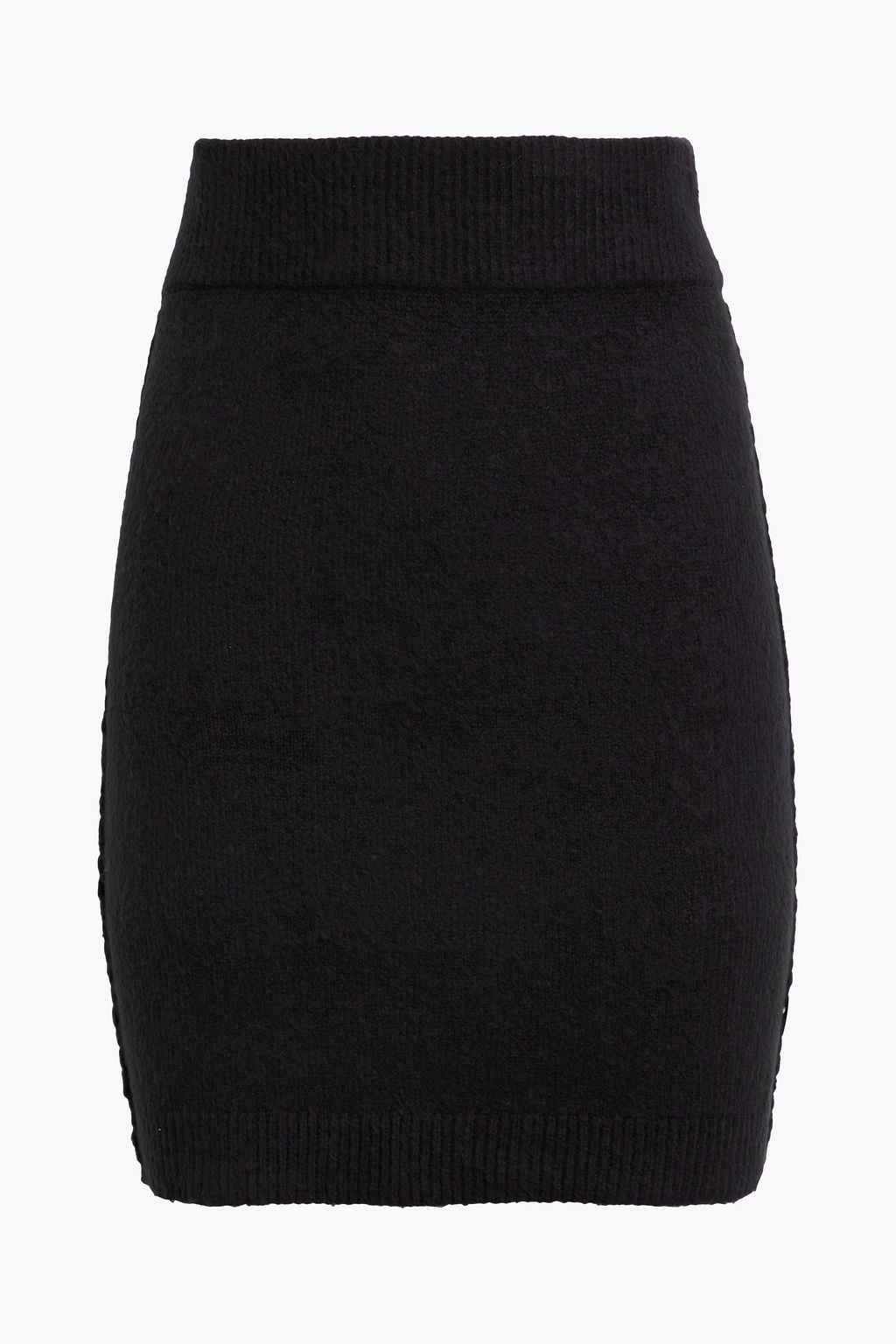 Мини-юбка из смесового хлопка с начесом HELMUT LANG, черный плиссированная мини юбка helmut lang цвет uniform khaki