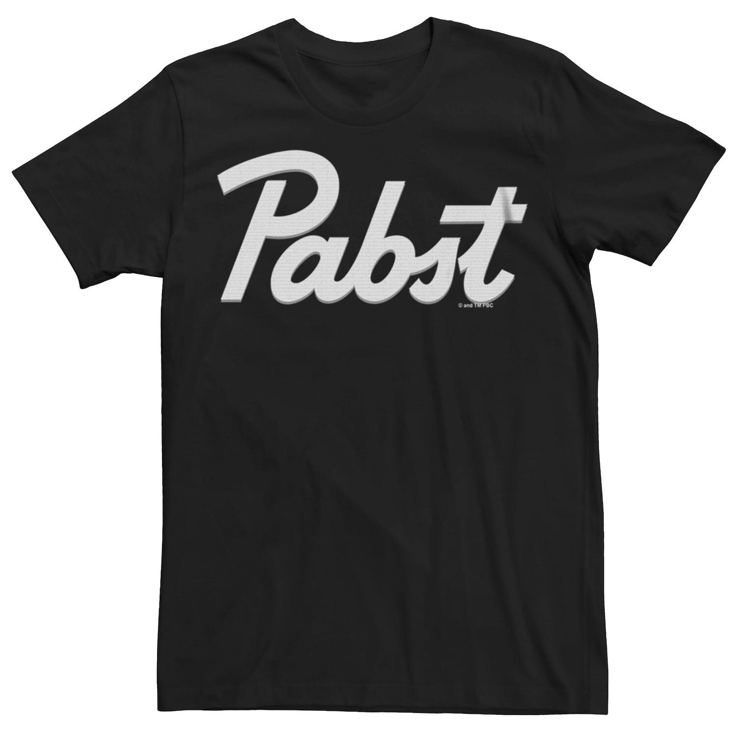 

Мужская футболка Pabst Blue Ribbon Beer Pabst Script Licensed Character