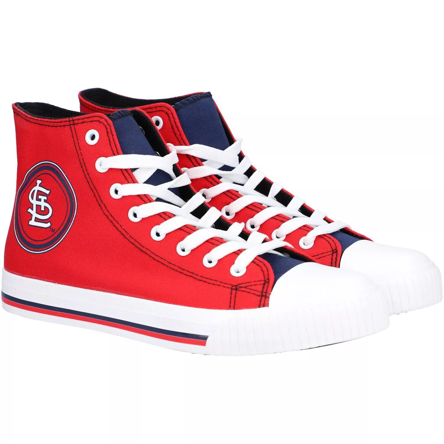 

Мужские высокие парусиновые кроссовки FOCO St. Louis Cardinals