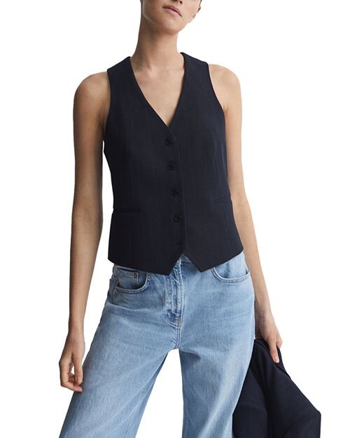 

Ивовый жилет REISS, цвет Blue