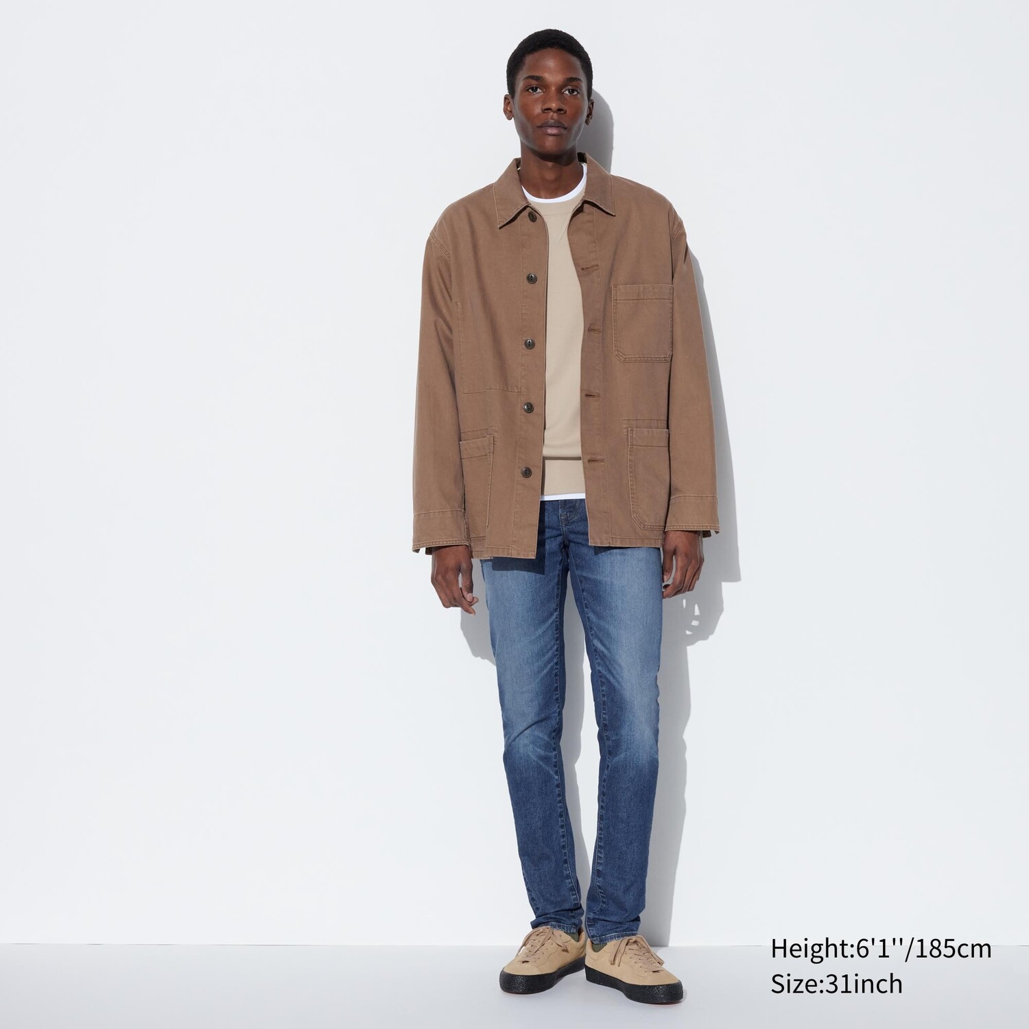 

Джинсы Uniqlo мужские skinny fit, синий