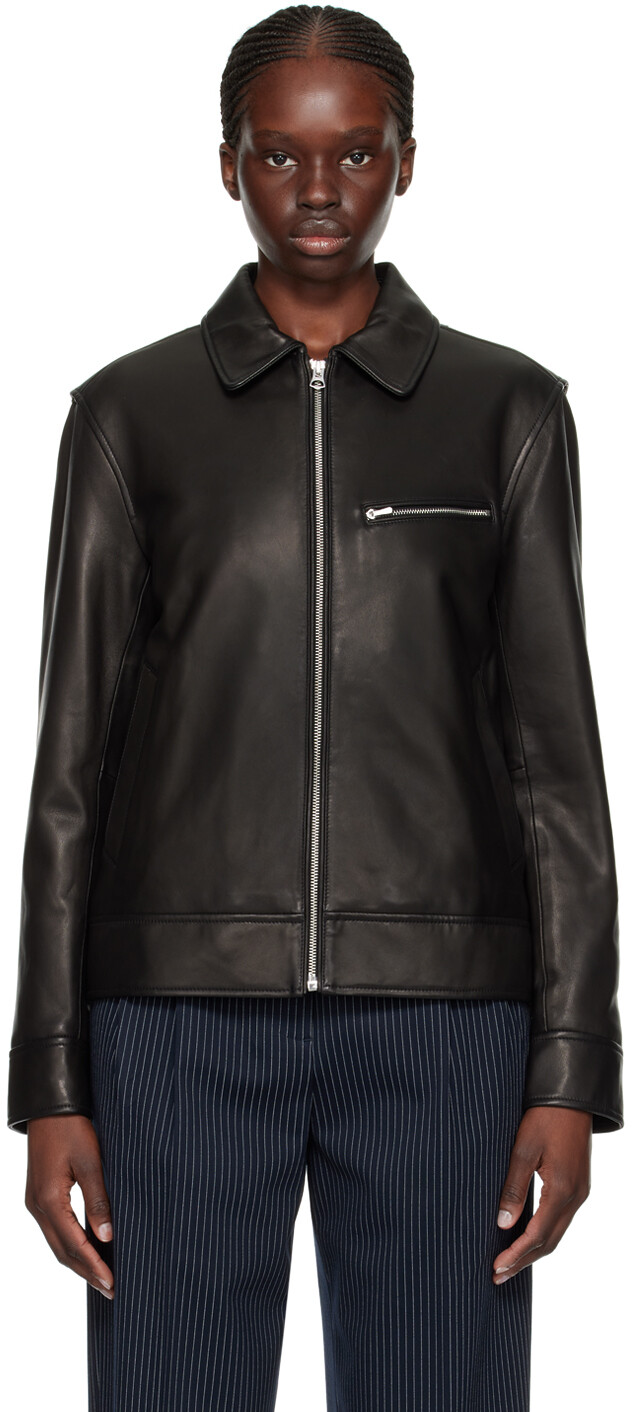 

Черная кожаная куртка Manon Rag & Bone