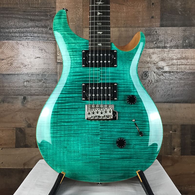 

Электрогитара PRS SE Custom 24 Electric Guitar Turquoise with Gig Bag, Free Ship, 293