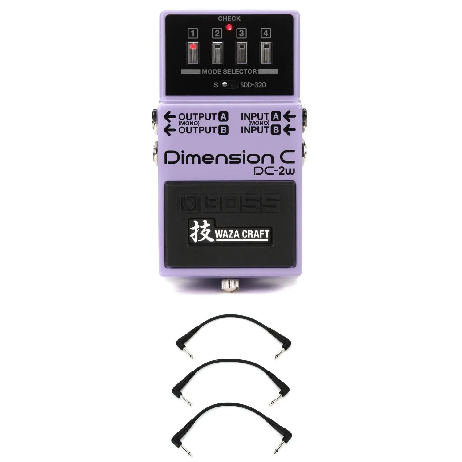 

Педаль Boss DC-2W Waza Craft Dimension C с 3 соединительными кабелями