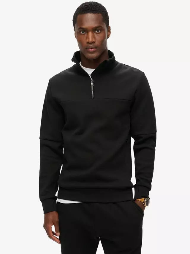

Толстовка Superdry Tech Loose Half Zip, черный