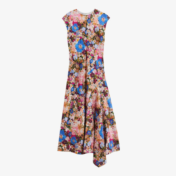 

Платье миди slanno с цветочным принтом Ted Baker, черный