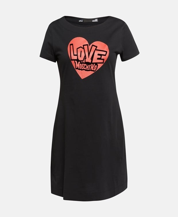 

Трикотажное платье Love Moschino, черный