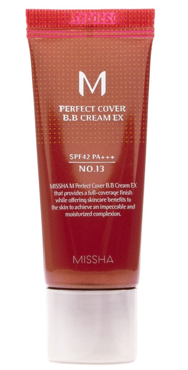 ВВ крем для лица Missha M Perfect Cover BB SPF42 PA+++, 13 Bright Beige missha м perfect cover bb cream spf42 pa