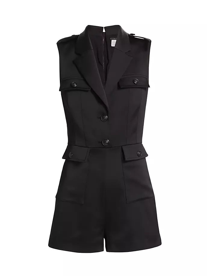 

Комбинезон без рукавов Phillis Utility Alice + Olivia, черный
