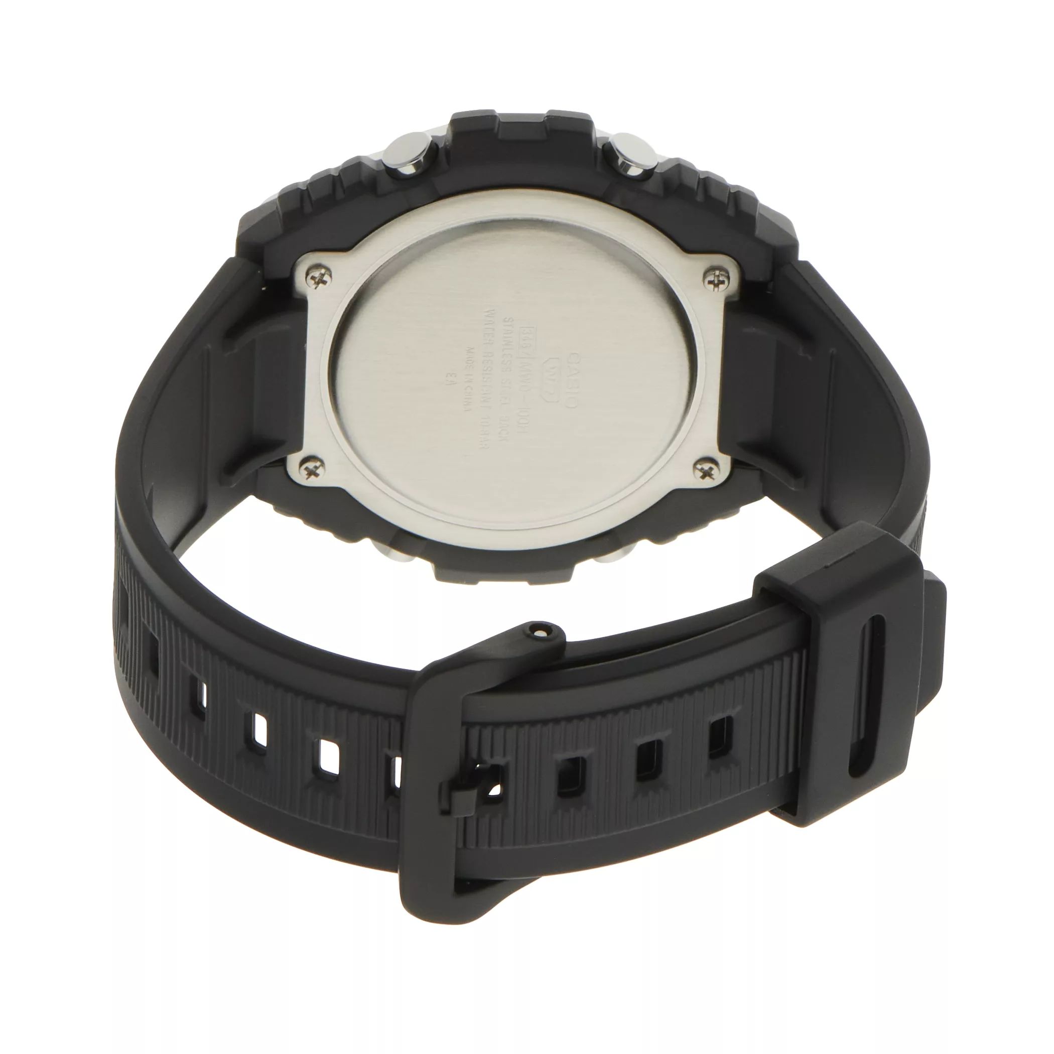 цена Мужские часы с цифровым хронографом и металлическим безелем - MWD100H-1BV Casio