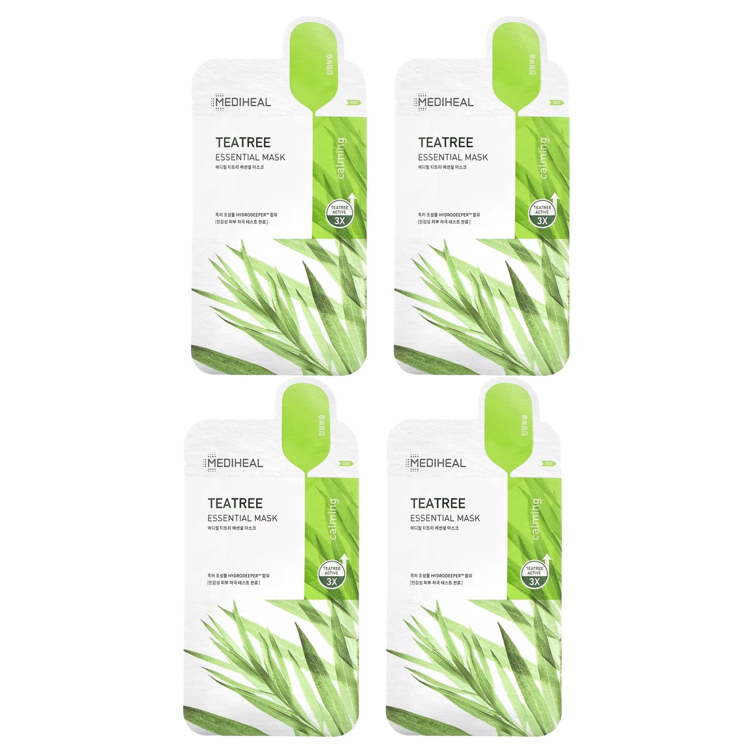 

Tea Tree, Essential Beauty Mask, 4 шт., По 24 мл (0,81 жидк. Унции), Mediheal