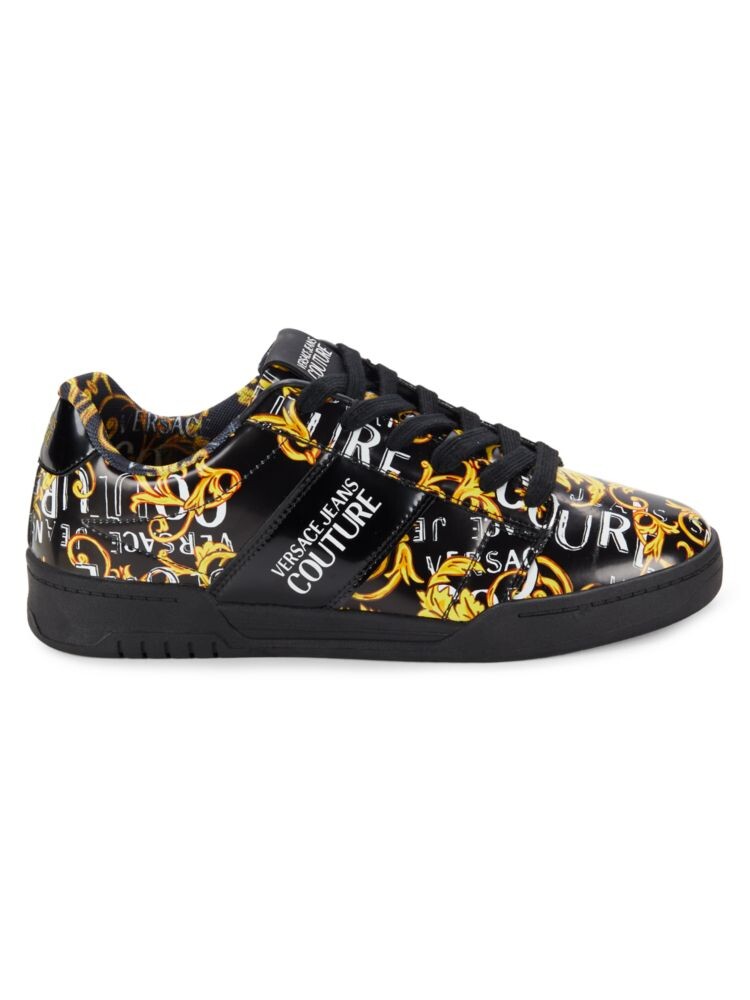 

Кроссовки с логотипом Baroque Versace, цвет Black Gold
