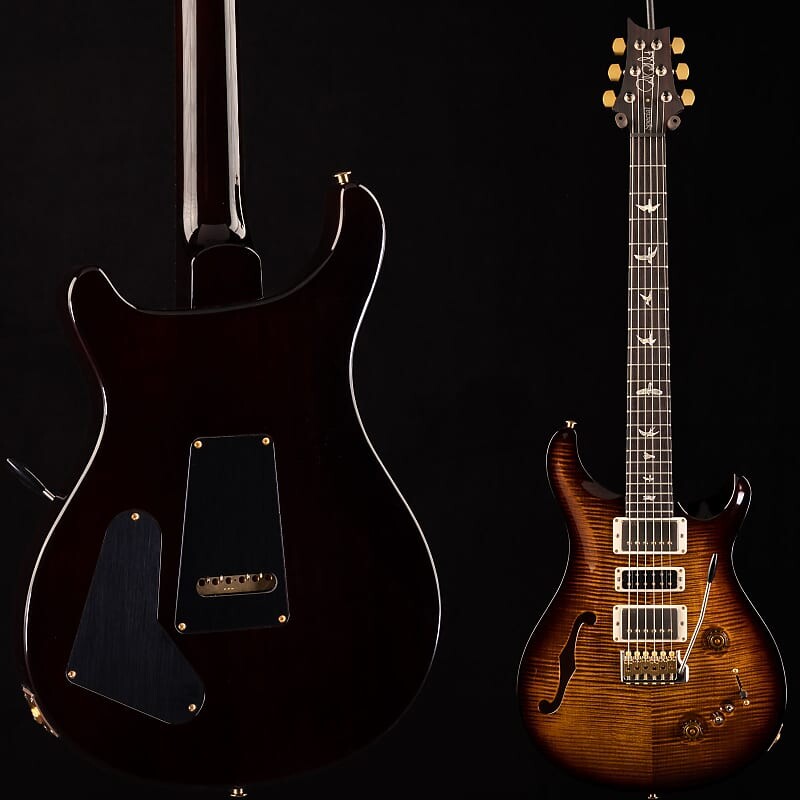 

Электрогитара PRS Special Semi-Hollow 10-Top Black Gold Burst 260