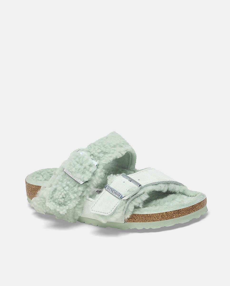 

Женские сандалии на плоской подошве Arizona Birkenstock, зеленый