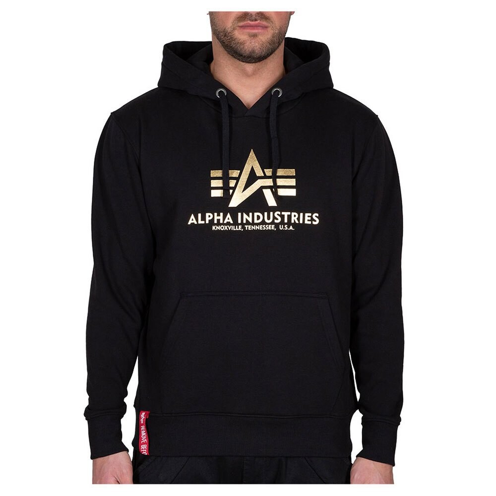 

Худи Alpha Industries Basic Foil Print, черный