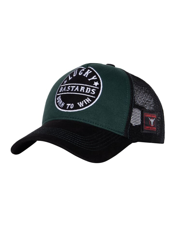 

Бейсболка King Kerosin Trucker Lucky Bastards, темно-зеленый