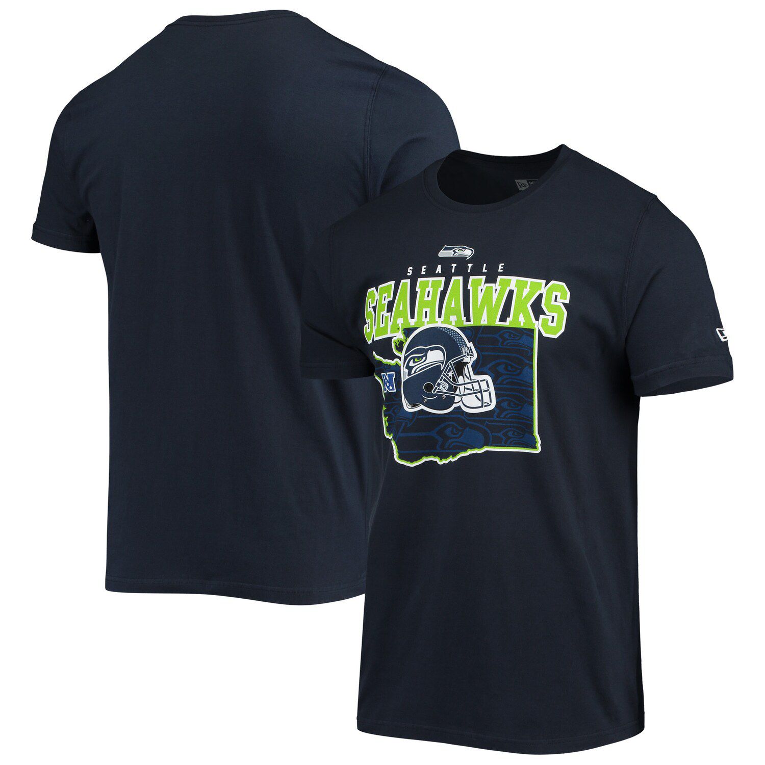 Мужская темно-синяя футболка Seattle Seahawks Local Pack New Era