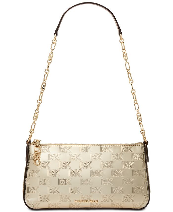 

Клатч среднего размера на цепочке с логотипом Michael Kors, цвет Pale Gold