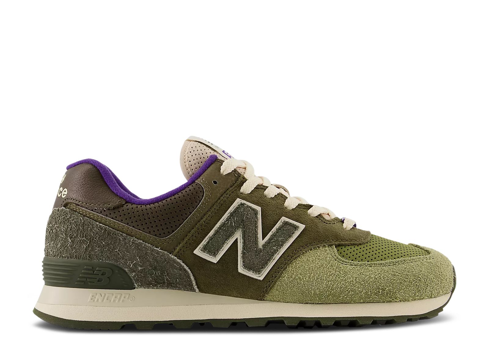 Кроссовки New Balance Sneakersnstuff X 574 'Nature', зеленый цена и фото