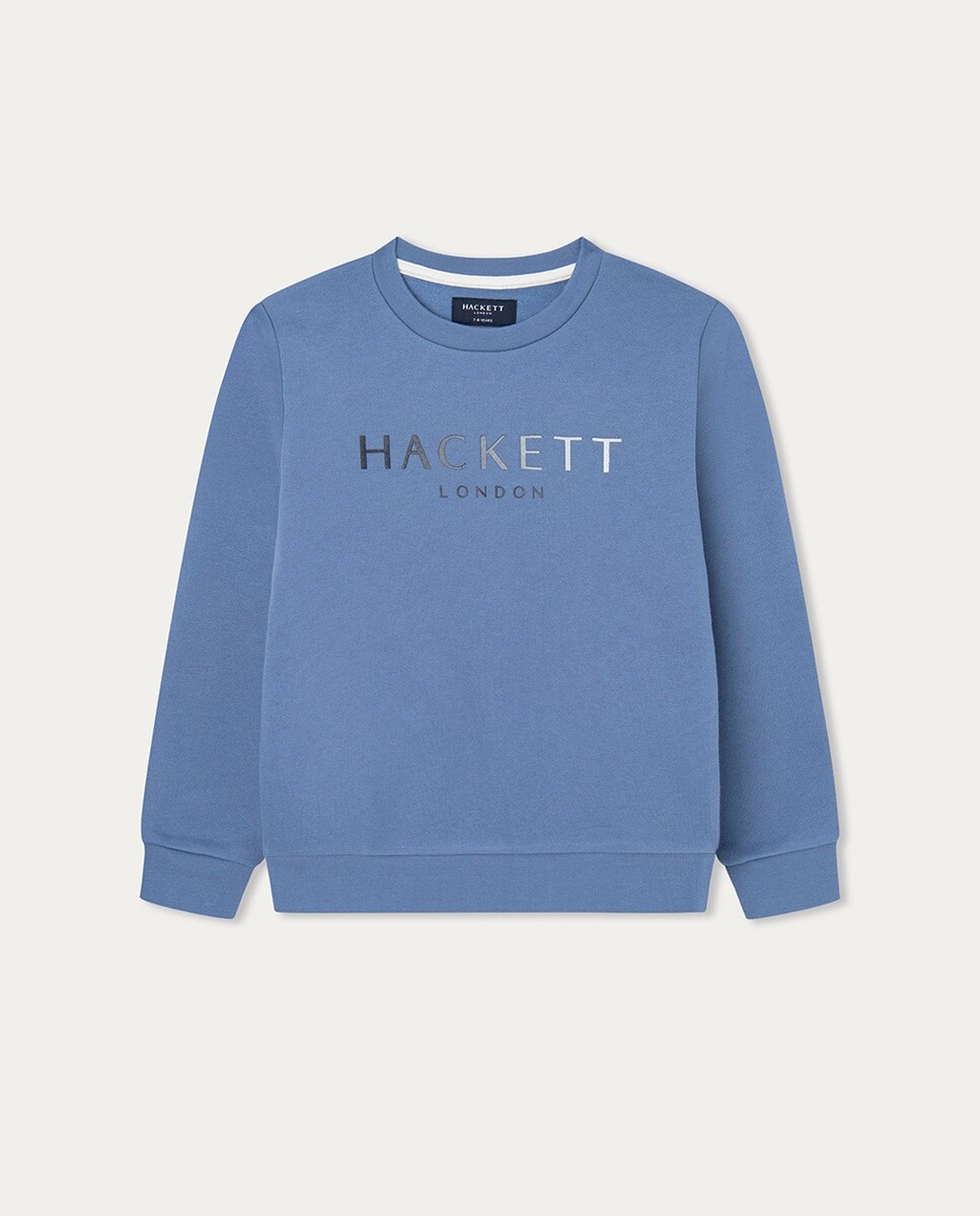 

Толстовка для мальчика с круглым вырезом и логотипом Hackett Hackett, синий