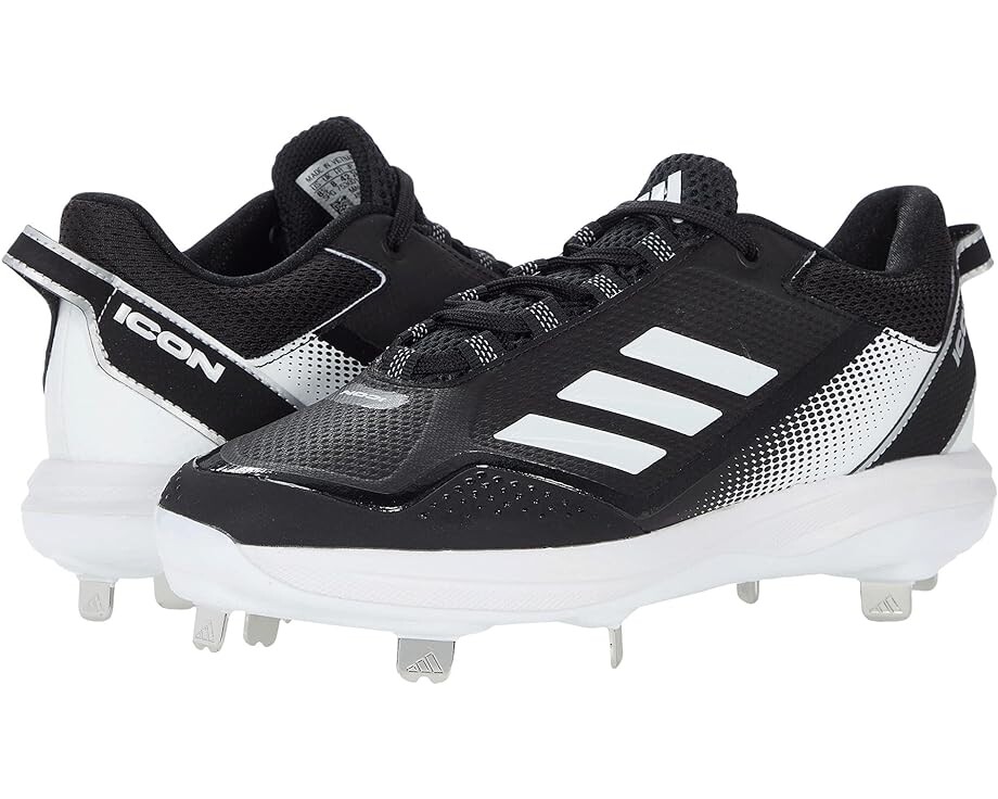 

Кроссовки Adidas Icon 7 Baseball Cleats, цвет White/Black/Silver Metallic