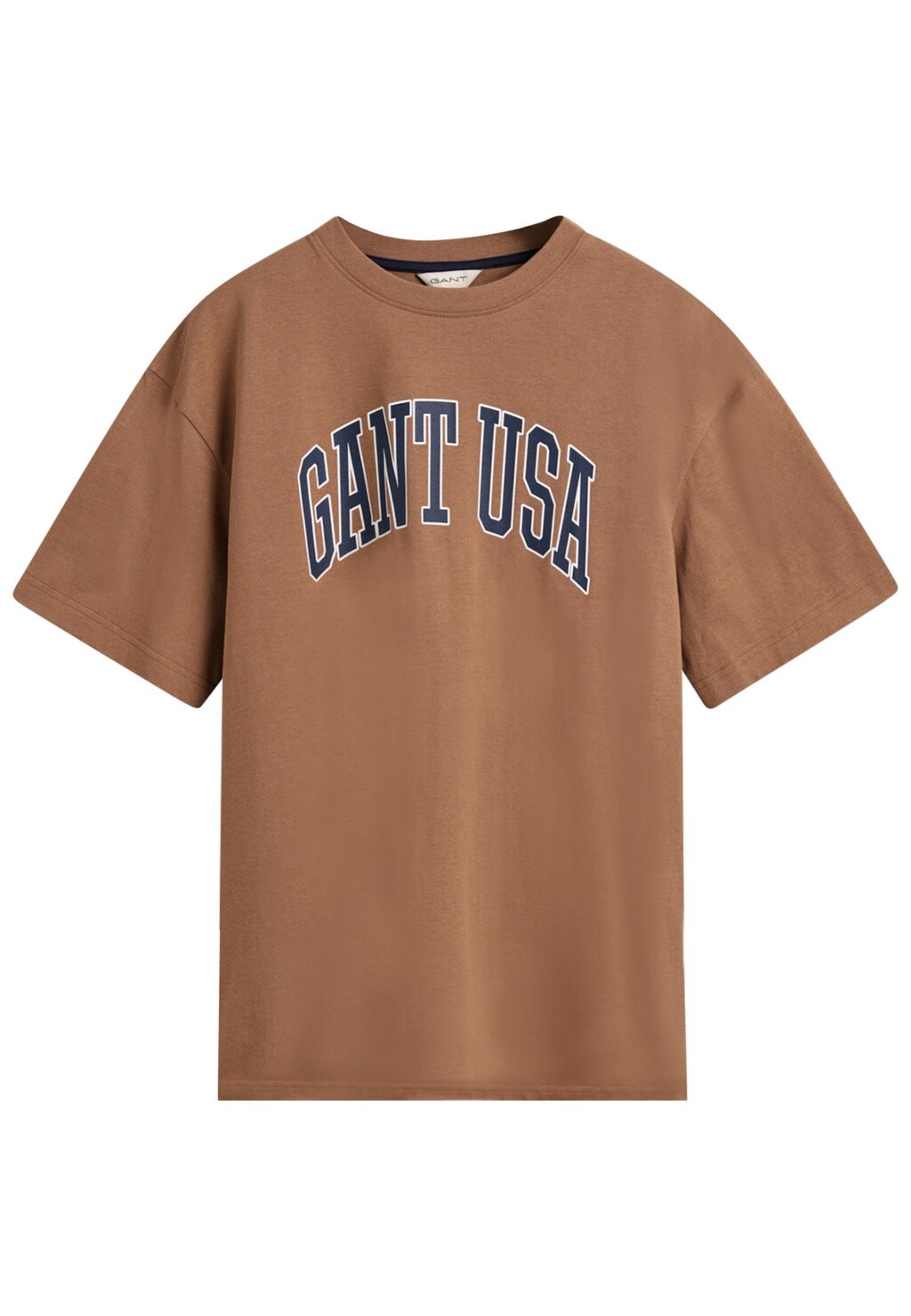 

Футболка с принтом Usa GANT, цвет cocoa brown