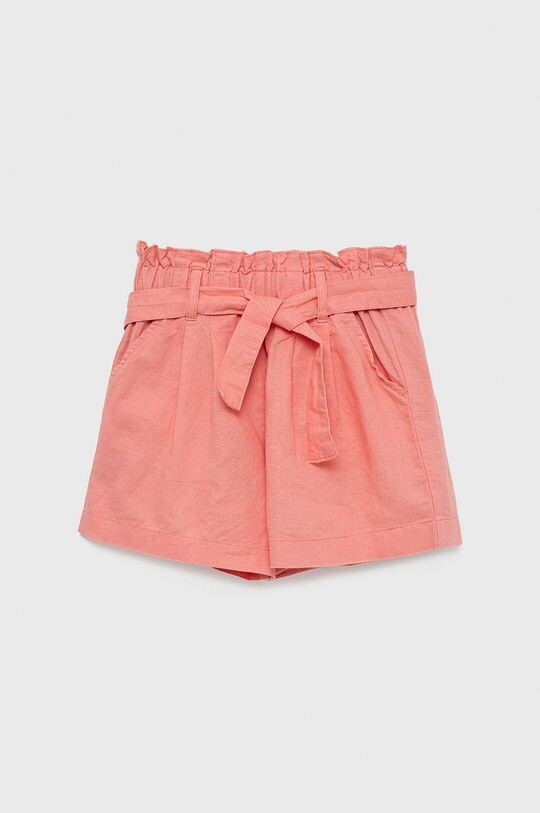 

Детские льняные шорты United Colors of Benetton, розовый