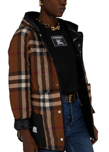

Стеганая куртка Meddon Burberry, черный