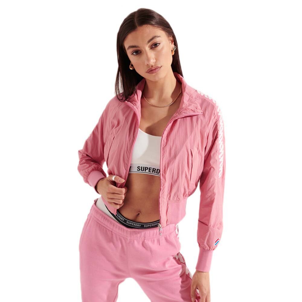 

Куртка Superdry Track WindRunner, розовый