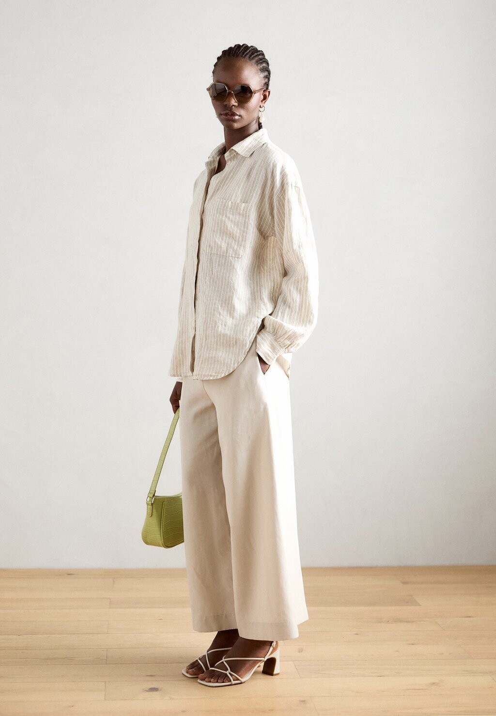 

Блузка на пуговицах Blouse Long Shape Long Volume Sleeves Chest Pocket Marc O'Polo, темно-синий