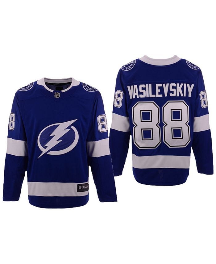 

Мужская футболка Fanatics Андрей Василевский Tampa Bay Lightning Breakaway Player Authentic NHL Apparel, синий