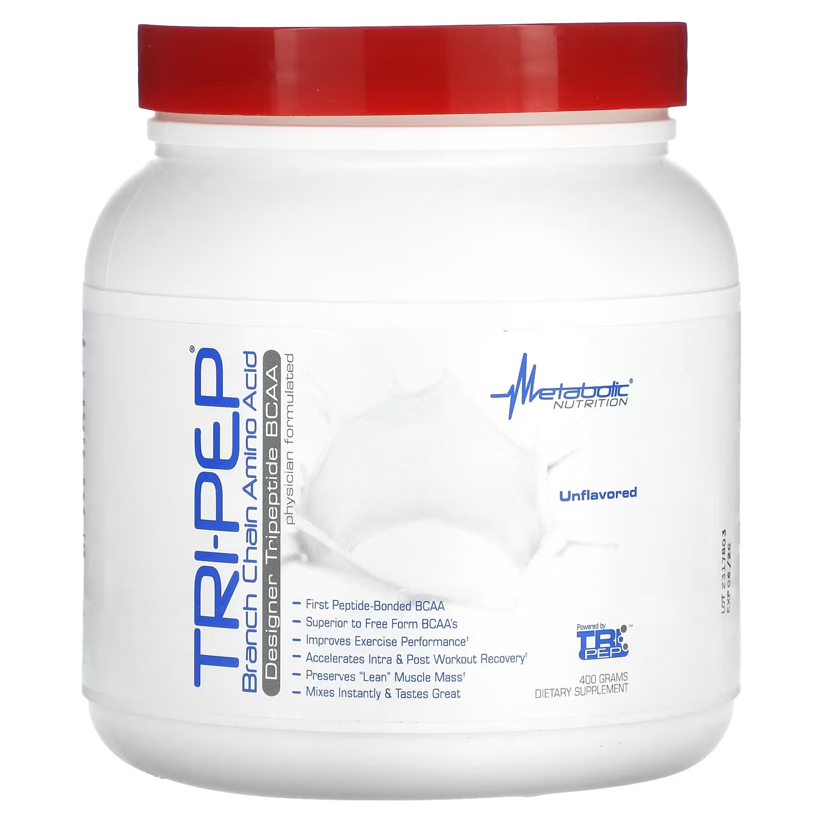 ВСАА Metabolic Nutrition Tri-Pep, 400 г пищевая добавка perfect sports bcaa hyper clear голубая малина