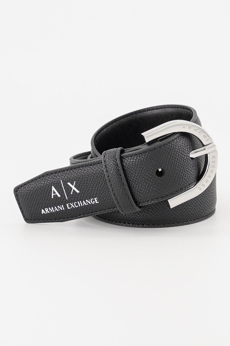 

Ремень из экокожи с логотипом Armani Exchange, черный