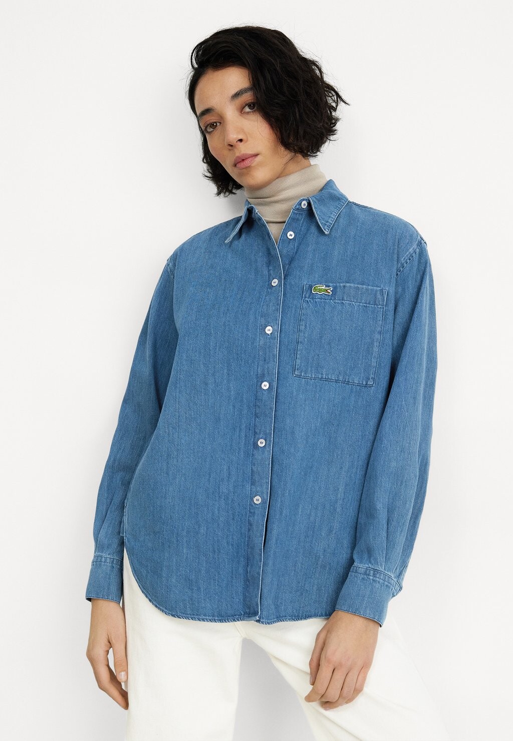 

Рубашка Lacoste, средний синий