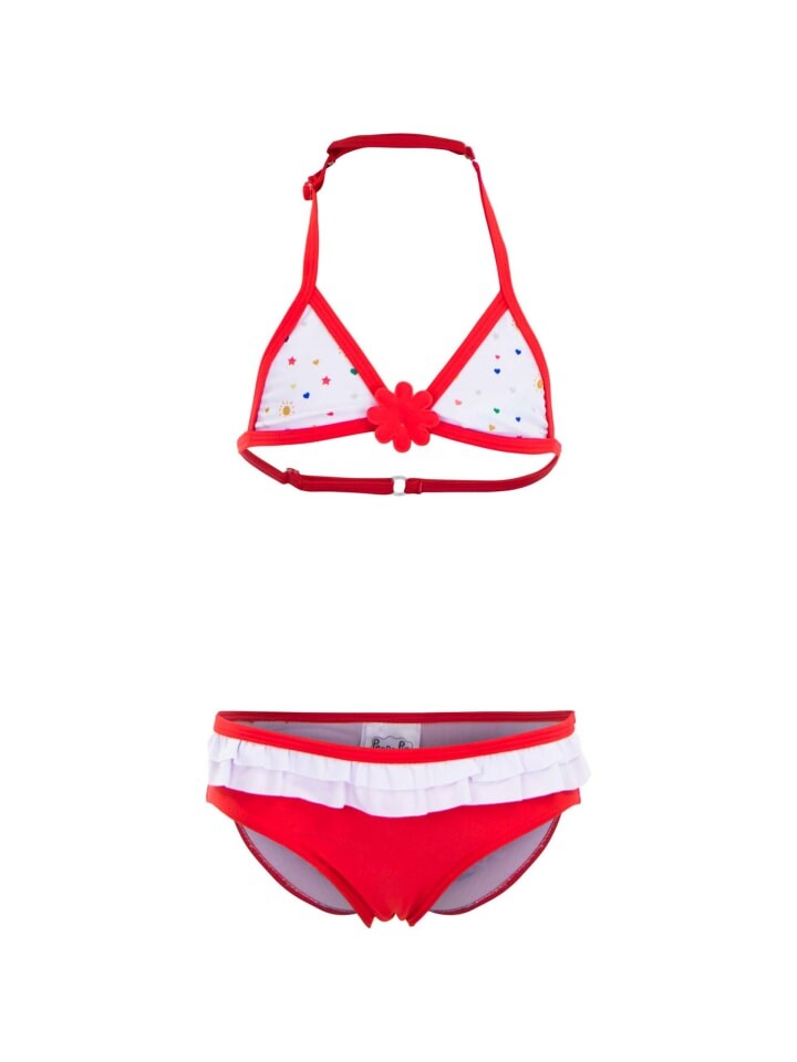 

Комплект бикини COFI 1453 Badeanzug für Mädchen für den Pool, цвет weiß-rot