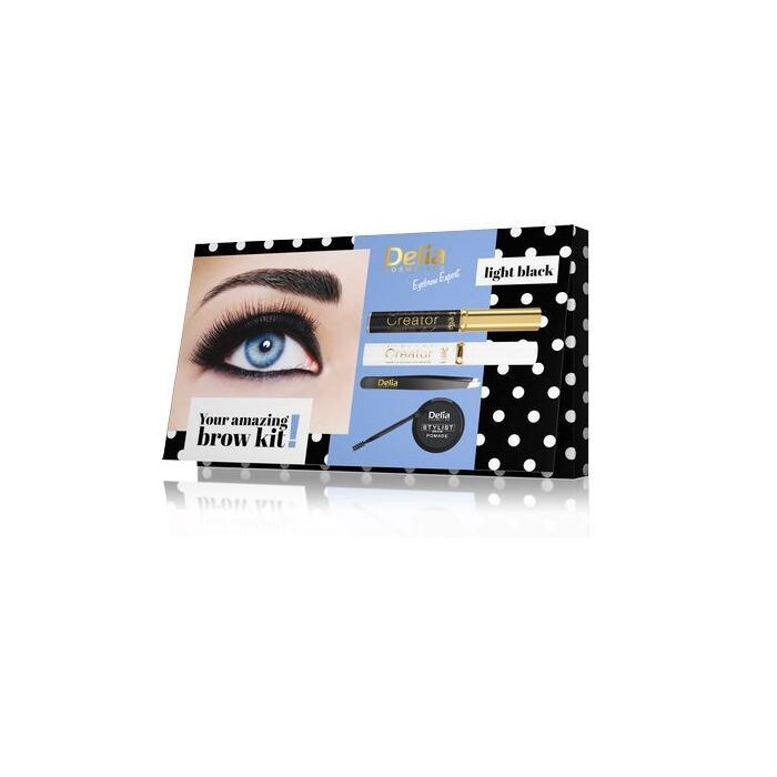 

Набор косметики Kit de Cejas Your Amazing con Pomada Delia, Negro