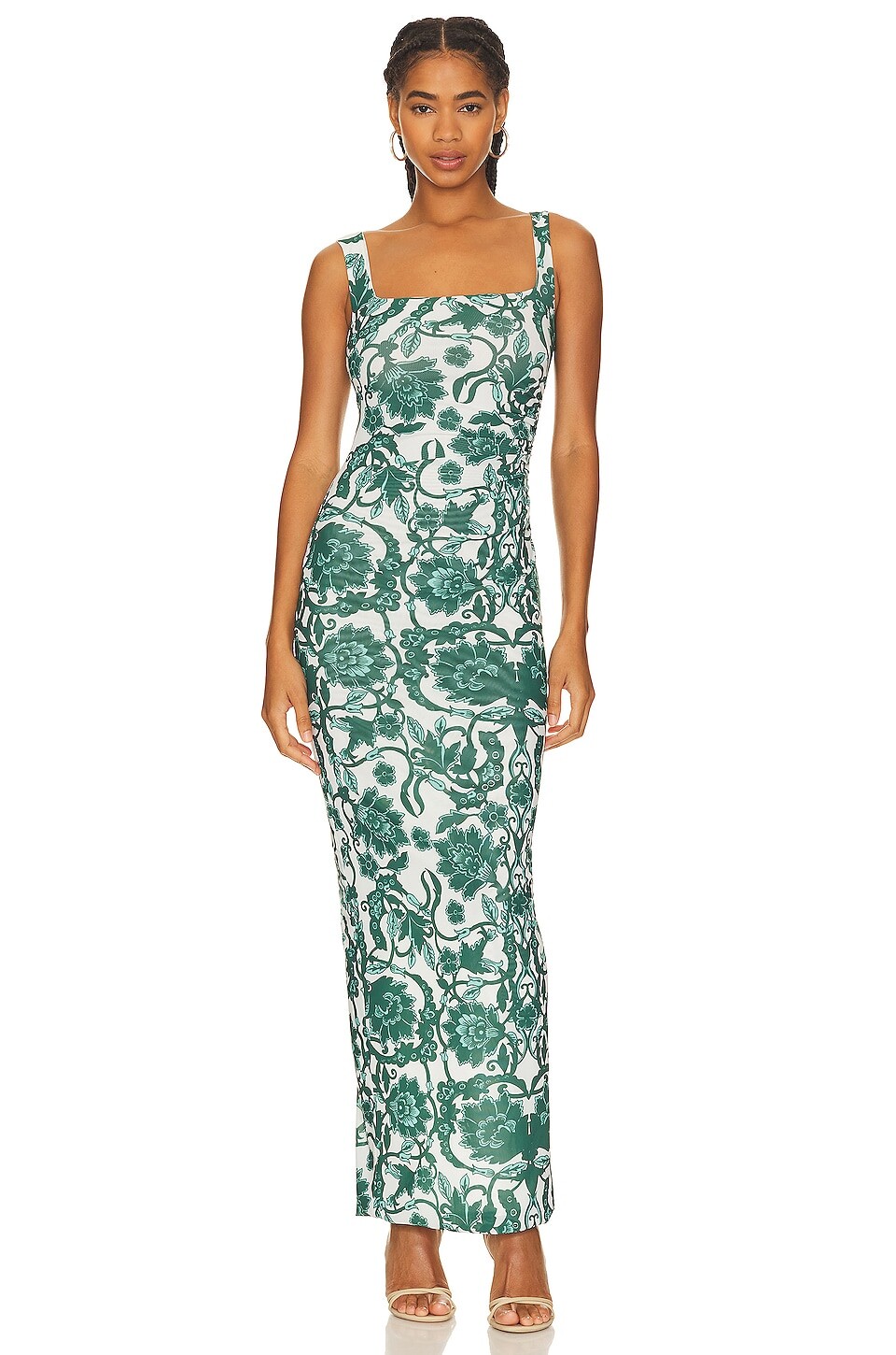 

Платье макси RUMER Maya, цвет Green Floral