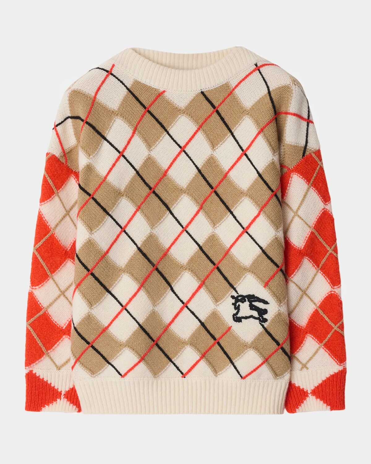 

Шерстяной свитер Kevin EKD Argyle для мальчика, размер 3–14 Burberry, цвет Orange Red Ip Pat