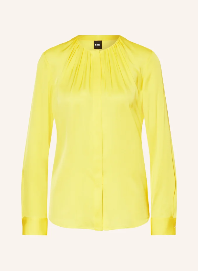 Шелковая блузка-рубашка banorah Boss, желтый