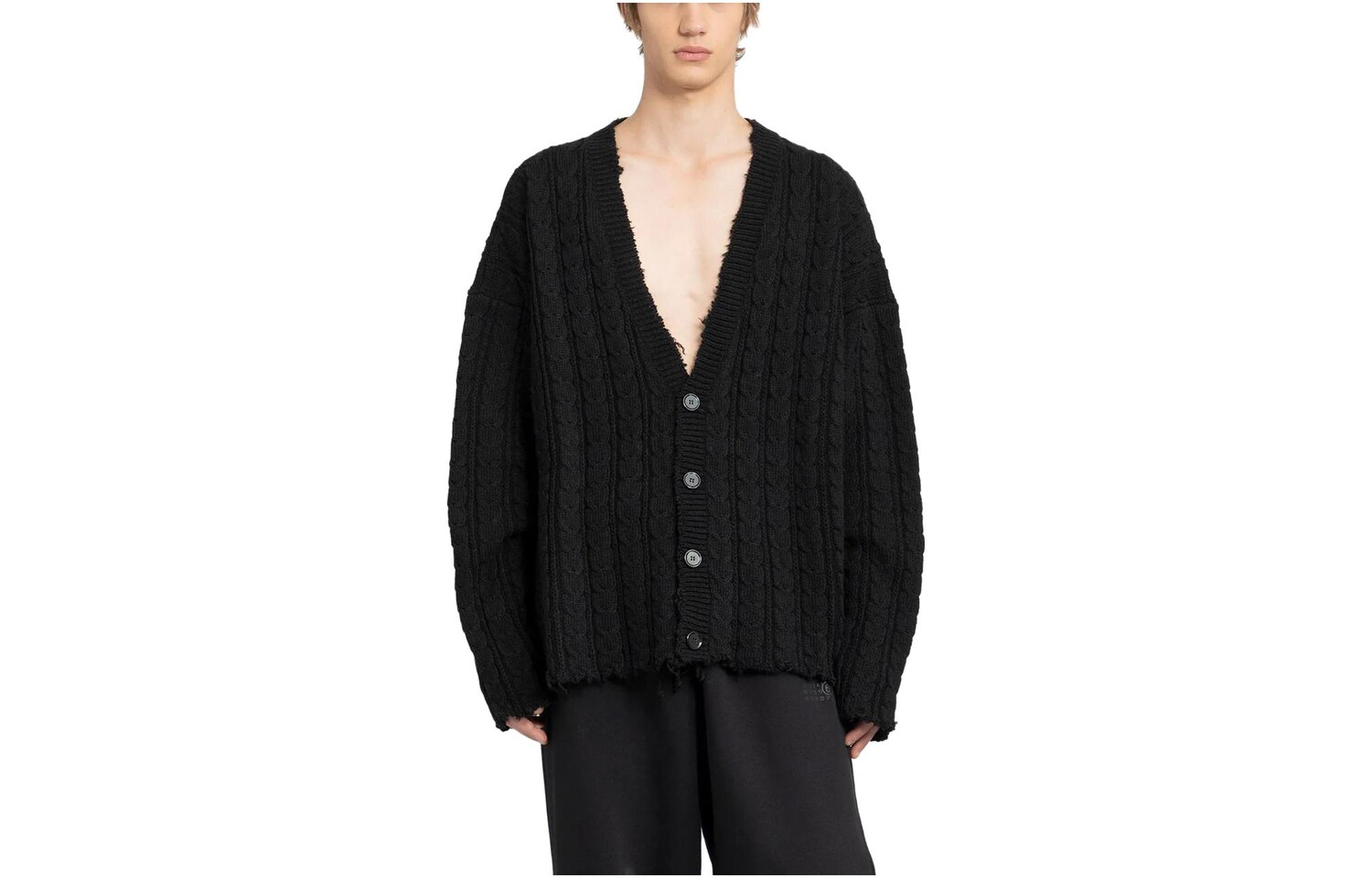 

Трикотаж мужской черный Mm6 Maison Margiela, черный